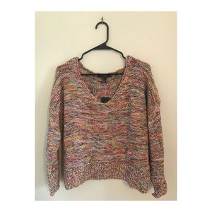Forever 21 Multicolor V-neck Sweater